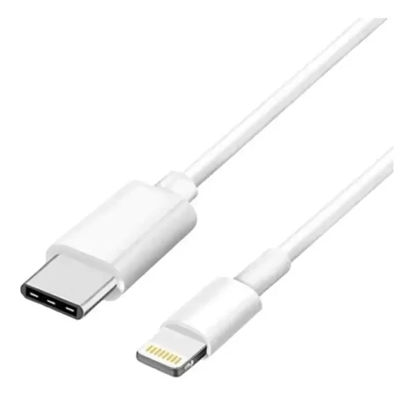 CABLE USB TYPE-C A LIGHTNING 2MTS BLANCO